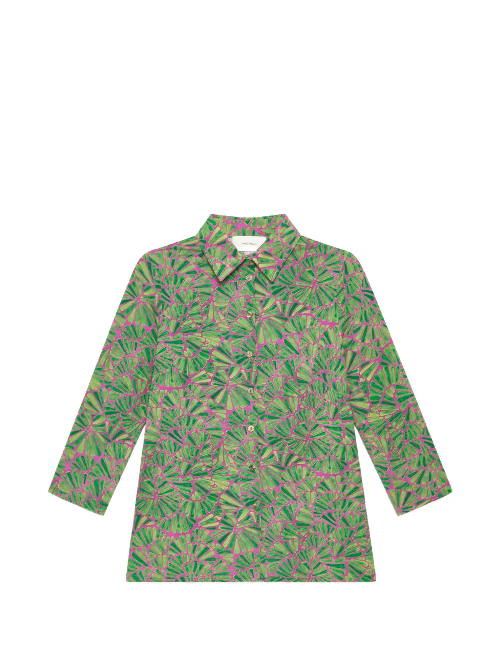 MALIPARMI shell-print shirt - Green