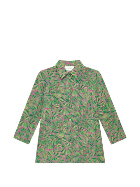 MALIPARMI camisa con conchas de mar estampadas