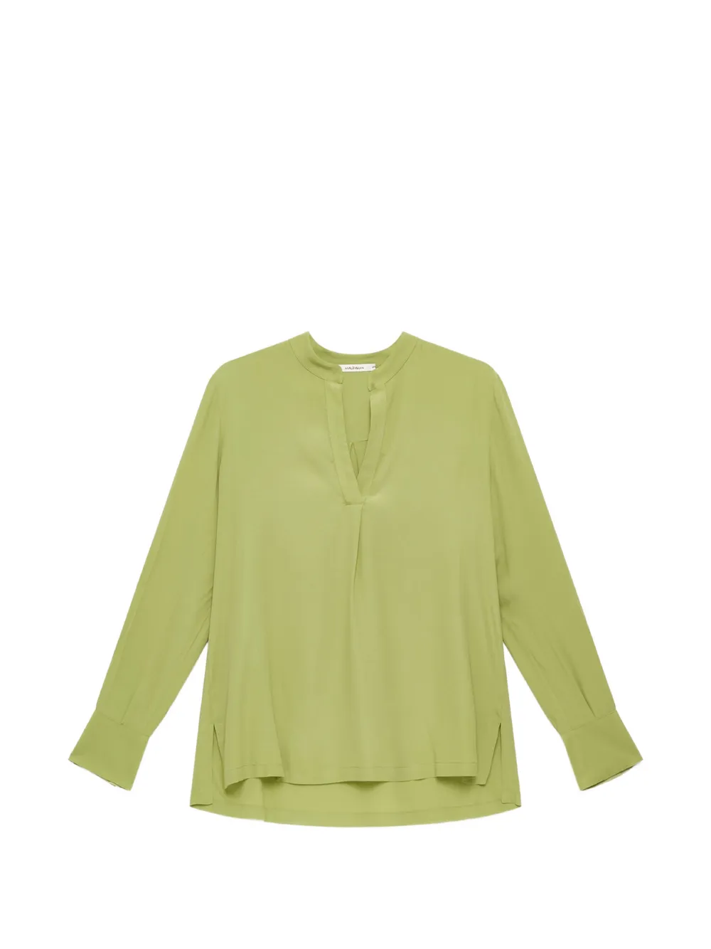 MALIPARMI fluid crepe kaftan shirt - Grün