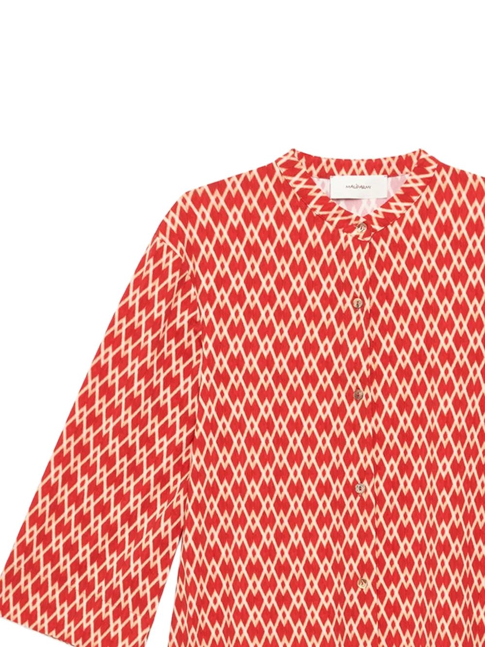 MALIPARMI Diamond Glow tuniek met geometrische print Rood