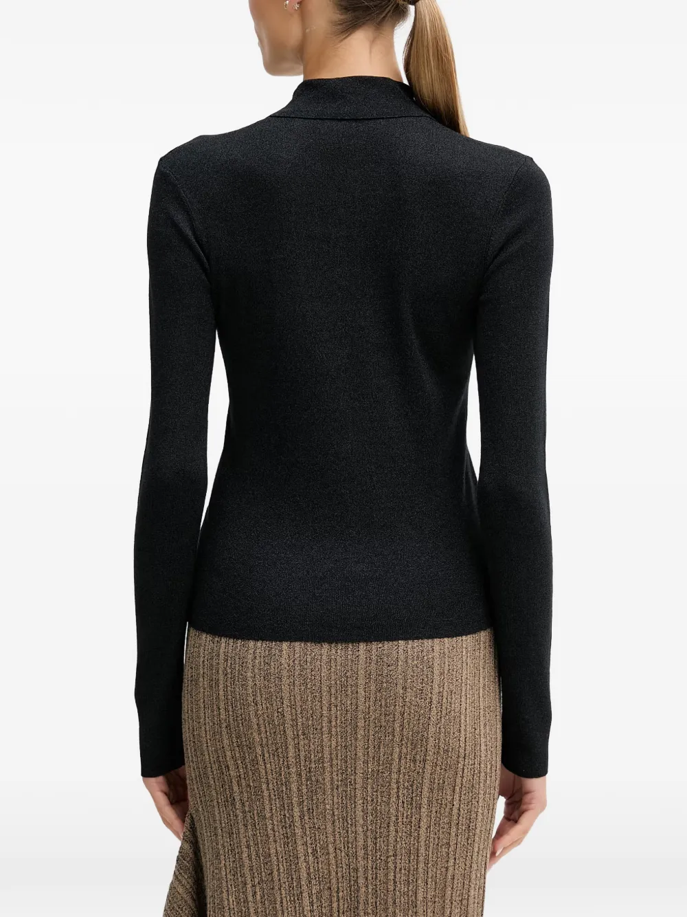 Sisley Button-up vest Zwart