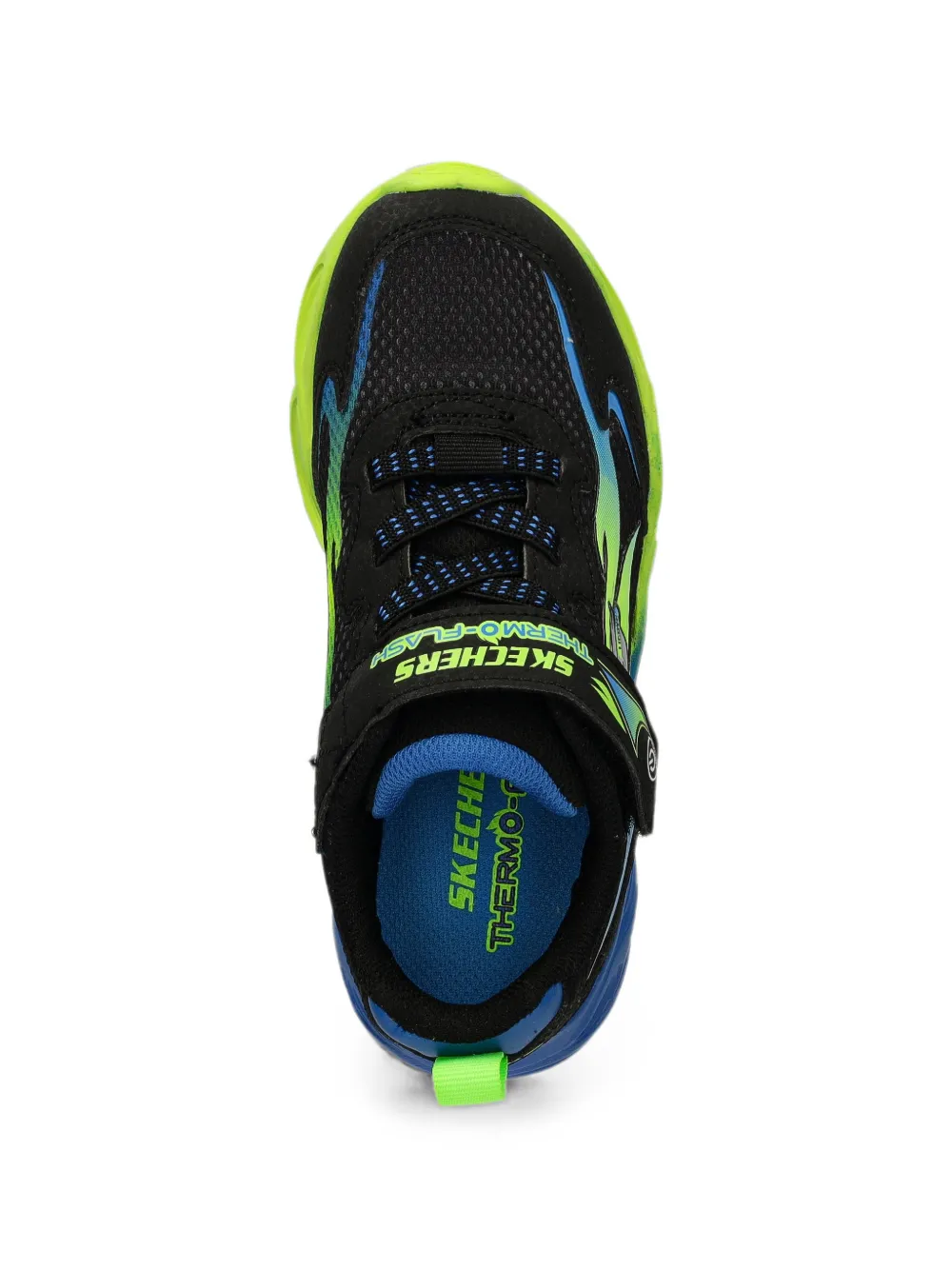 Skechers Thermo-Flash Heat Flux touch-strap sneakers Zwart