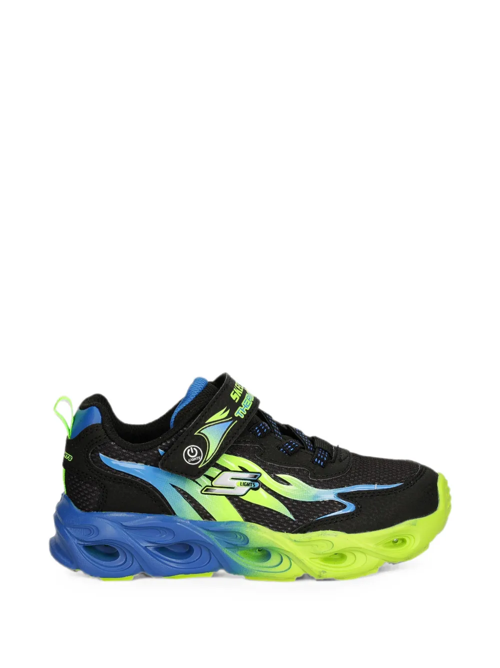 Skechers Thermo-Flash Heat Flux touch-strap sneakers Zwart