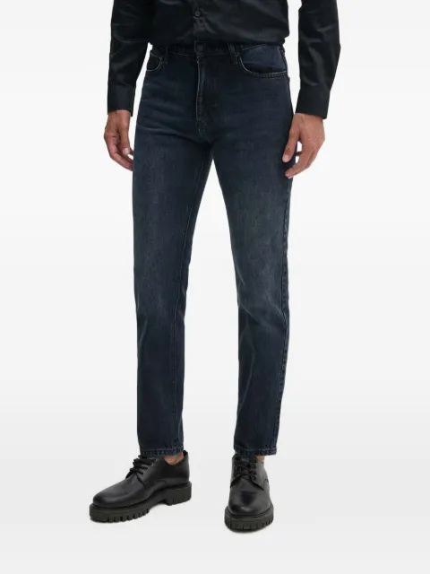 Sisley faded-effect straight-leg jeans