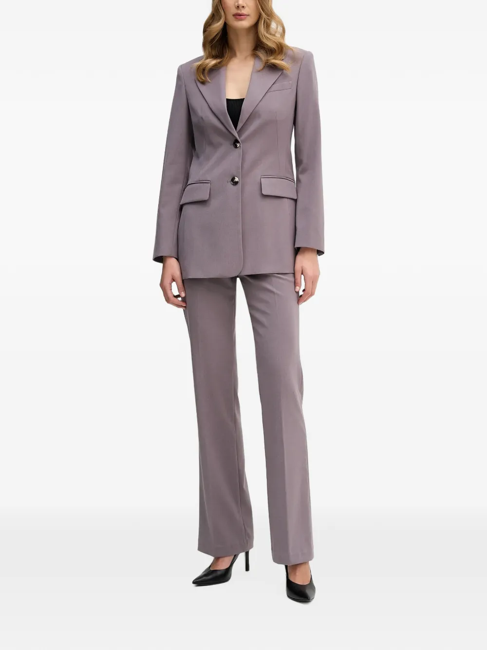 Sisley Geplooide pantalon Paars