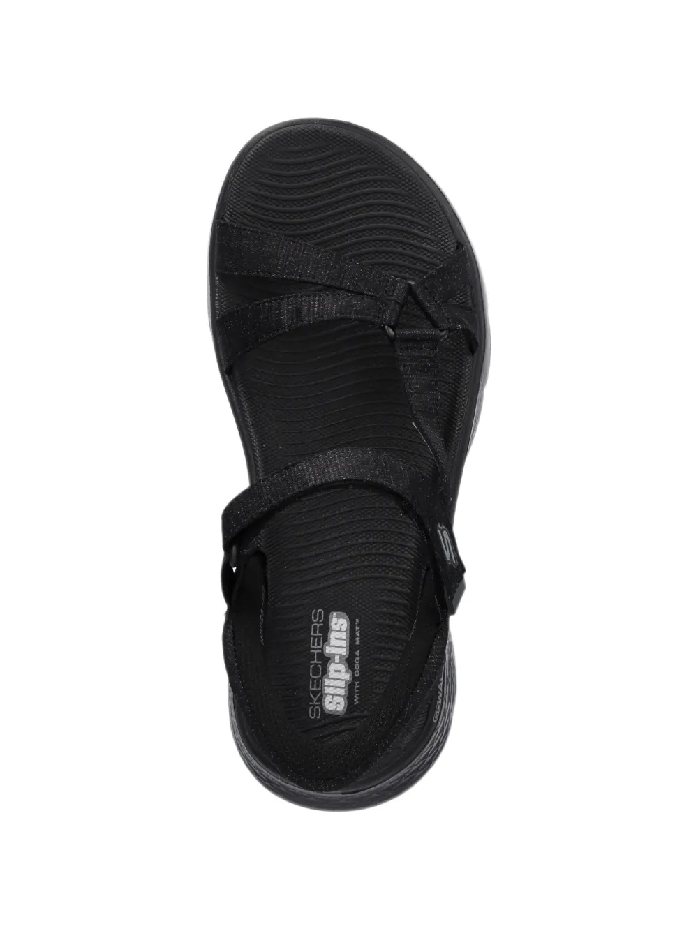 Skechers GoWalk strappy sandals Zwart