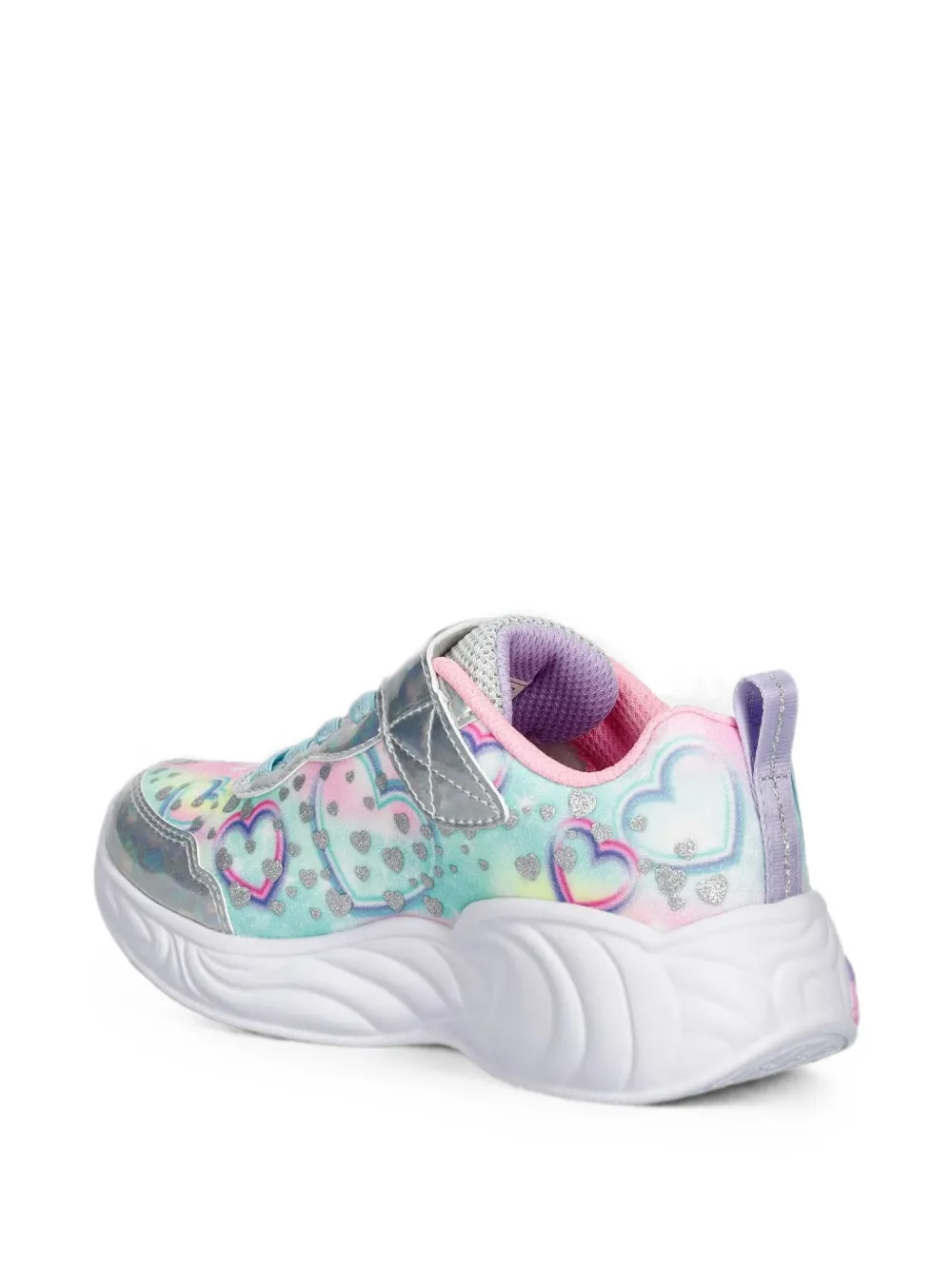 Skechers Unicorn Dreams Heart Sparkle touch-strap sneakers Blauw