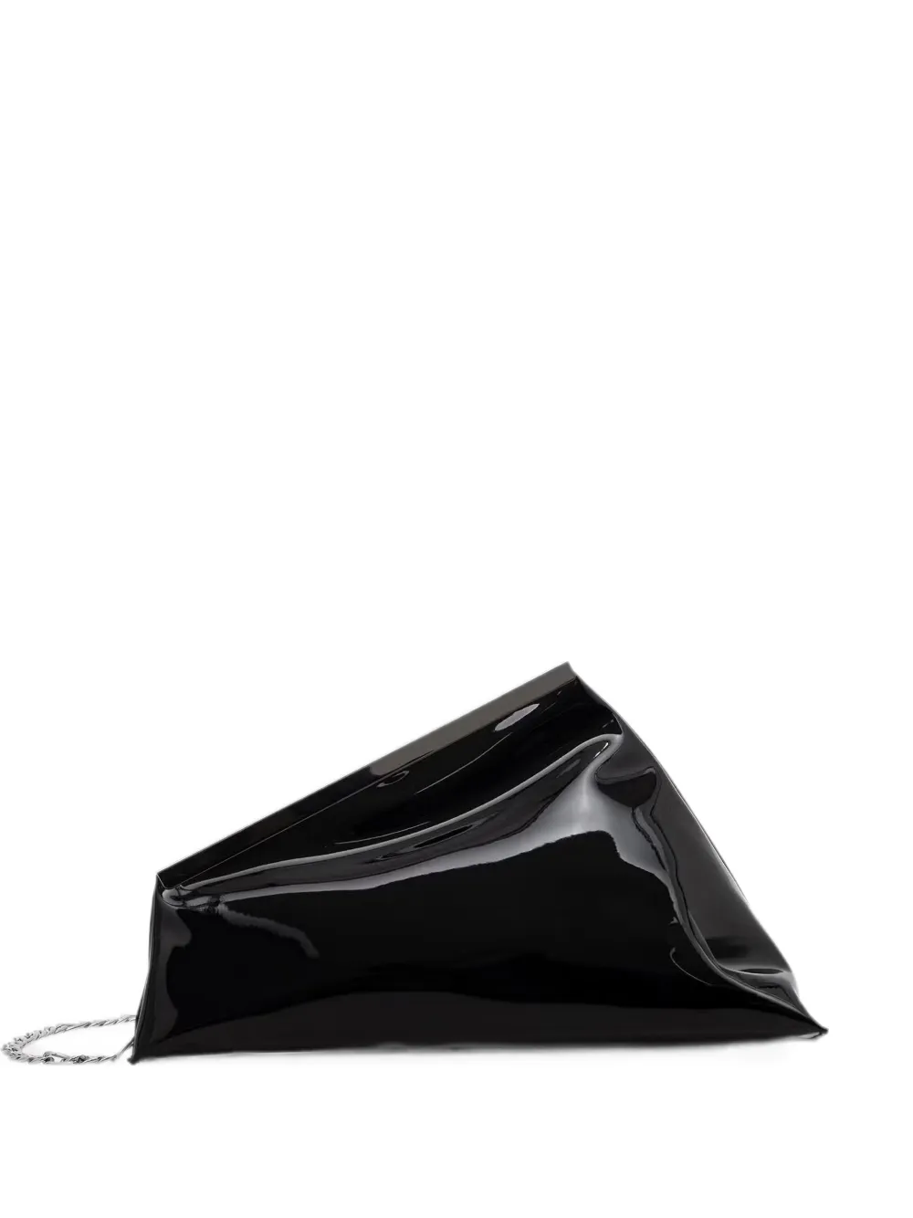 Sisley triangle chain-strap cross body bag - Nero