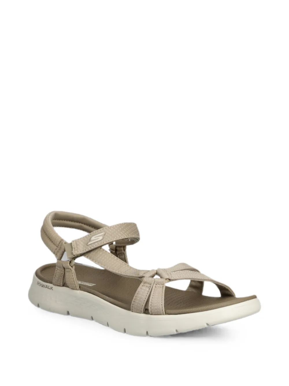 Skechers GoWalk Flex sandalen met klittenband Beige