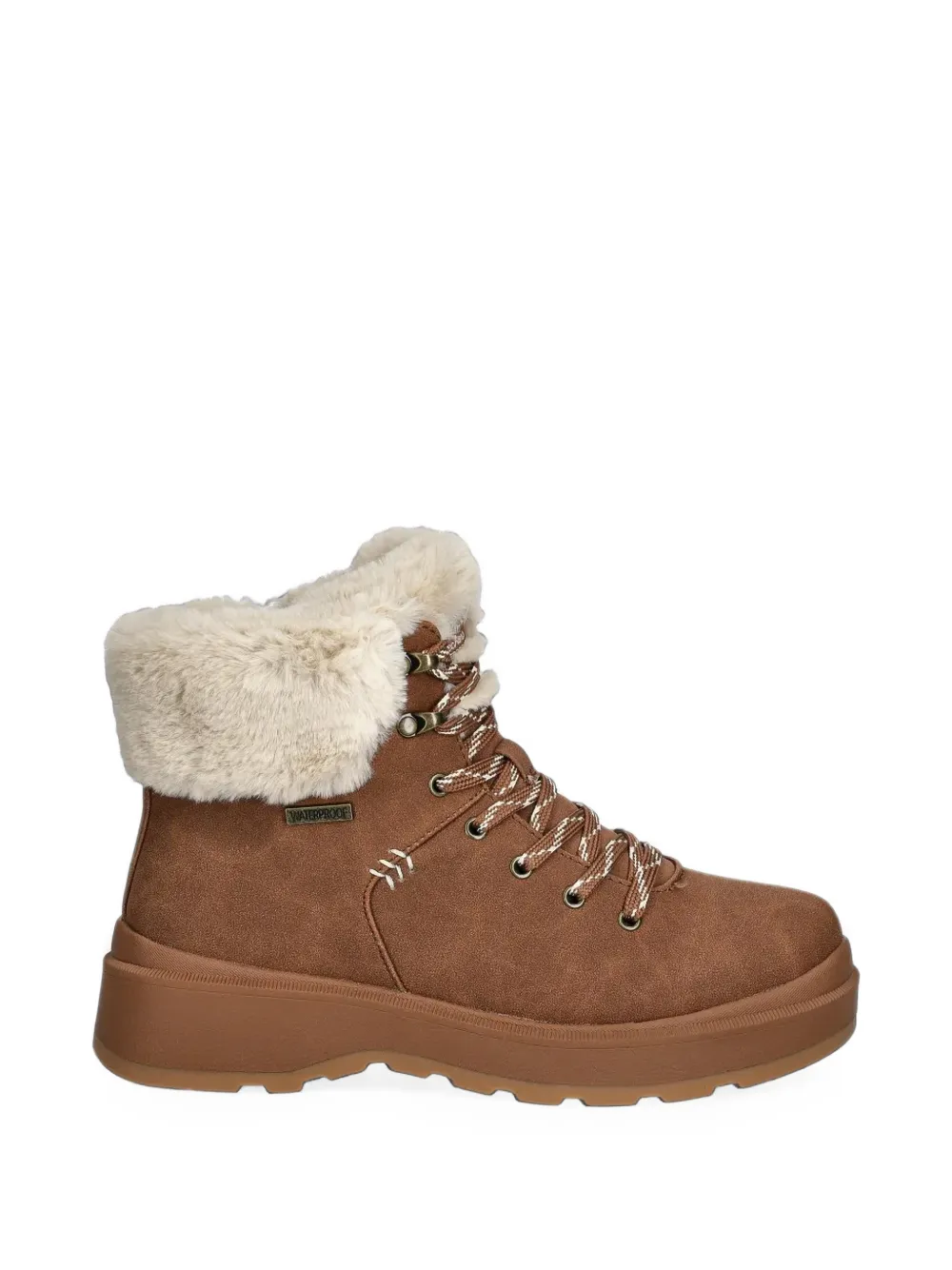 Skechers Park City faux-fur-trim lace-up boots
