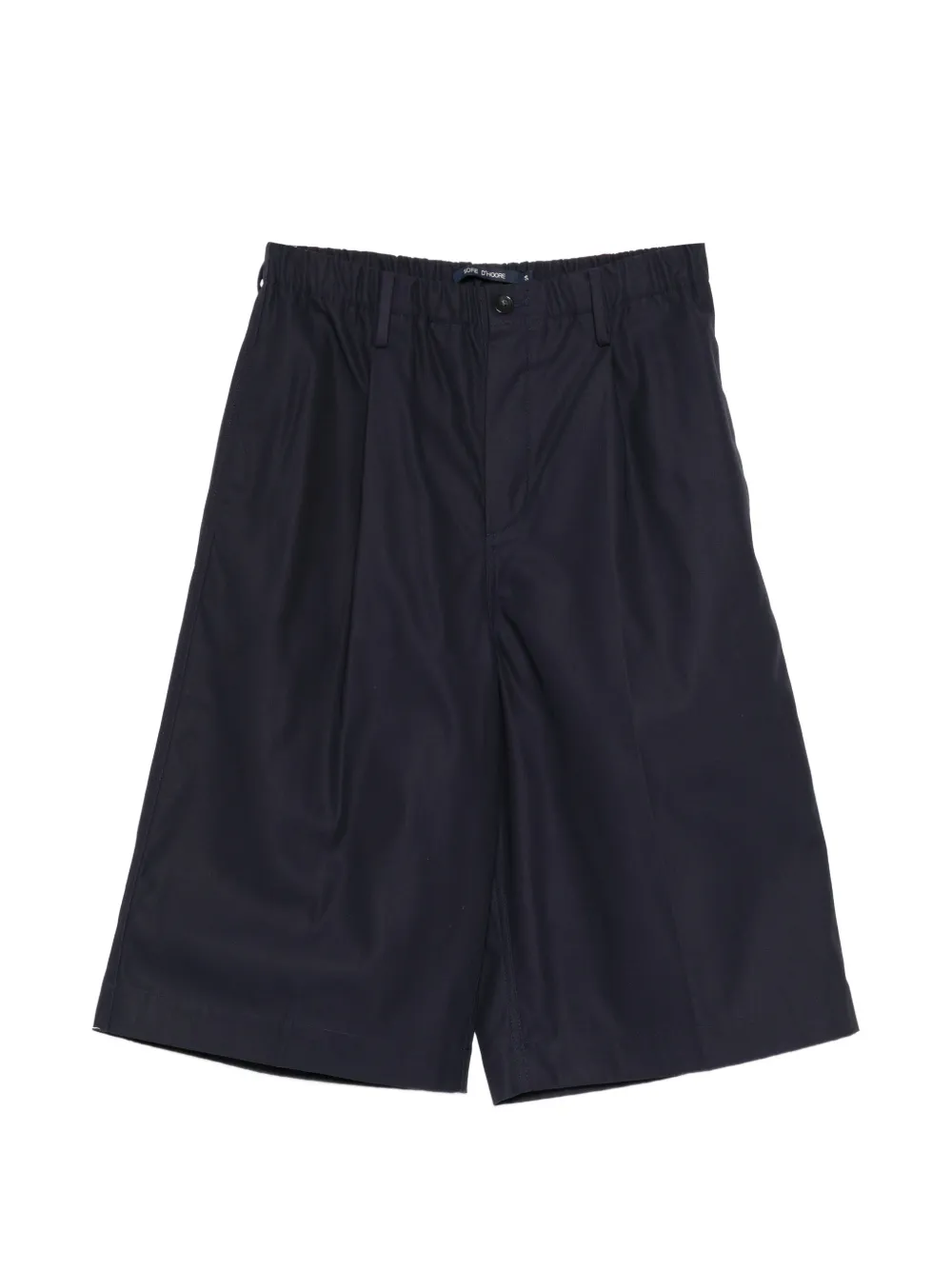 Sofie D'hoore pleated elasticated-waist shorts - Blu