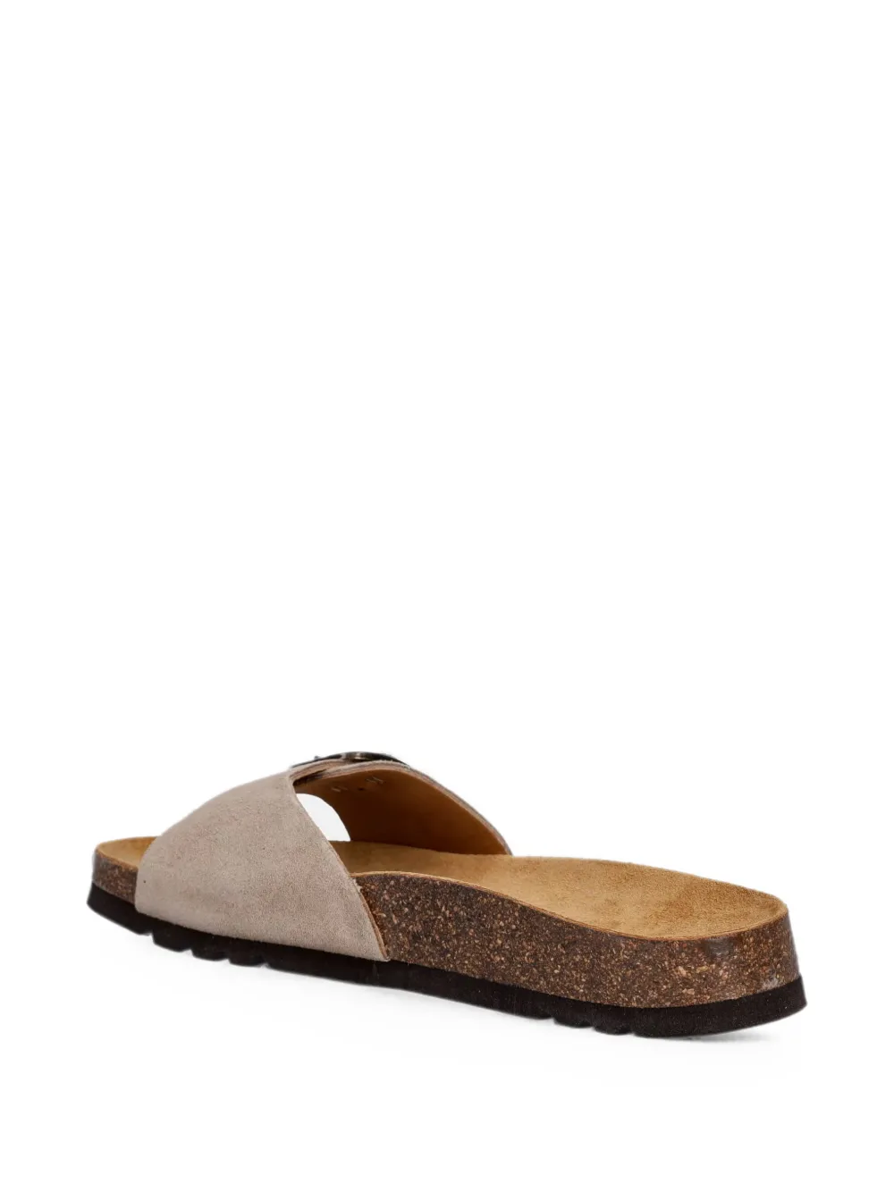 Scholl buckle-fastening slides Beige