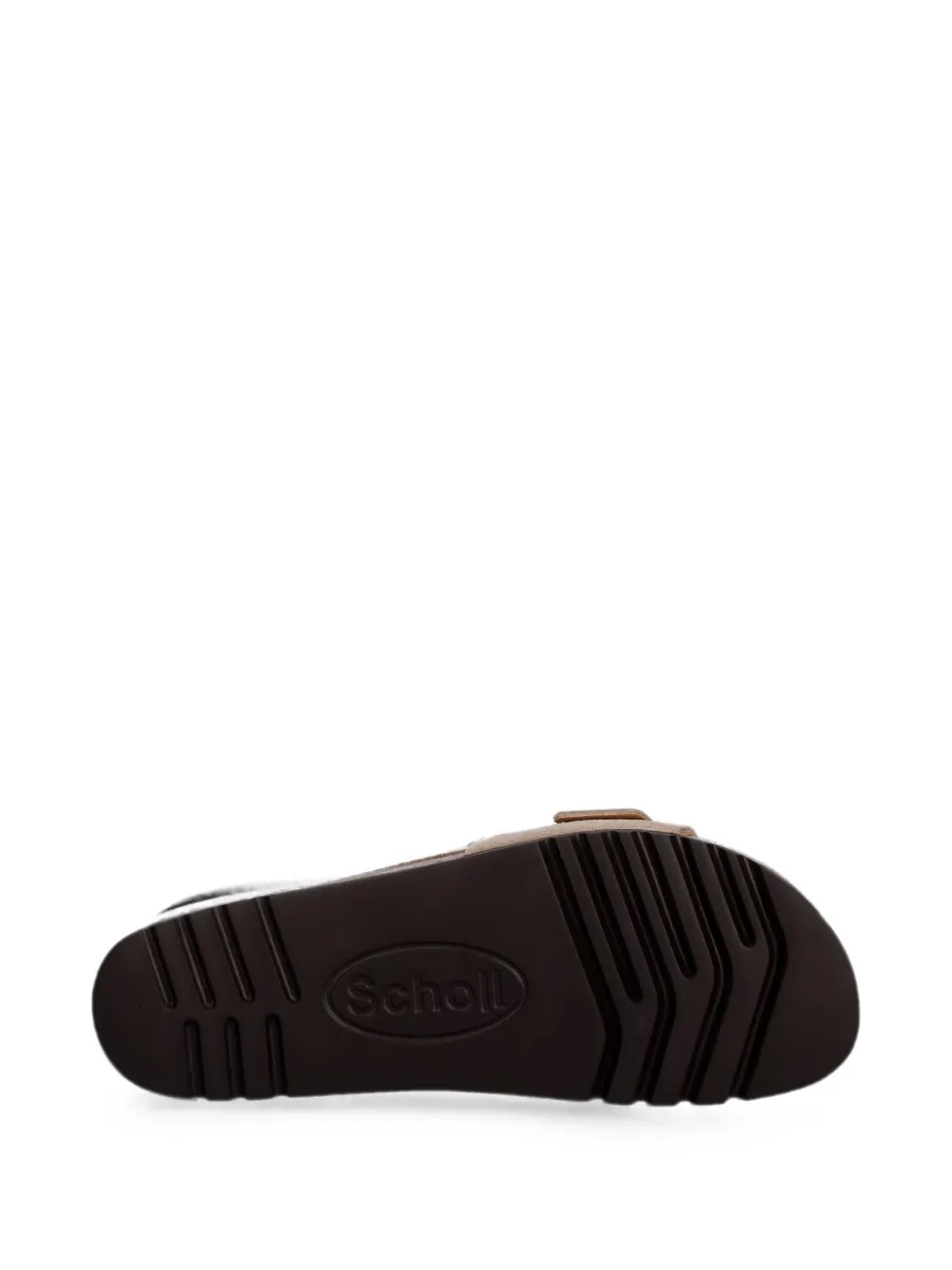 Scholl buckle-fastening slides Beige