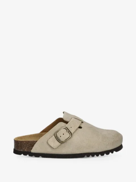 Scholl mules en daim à boucles