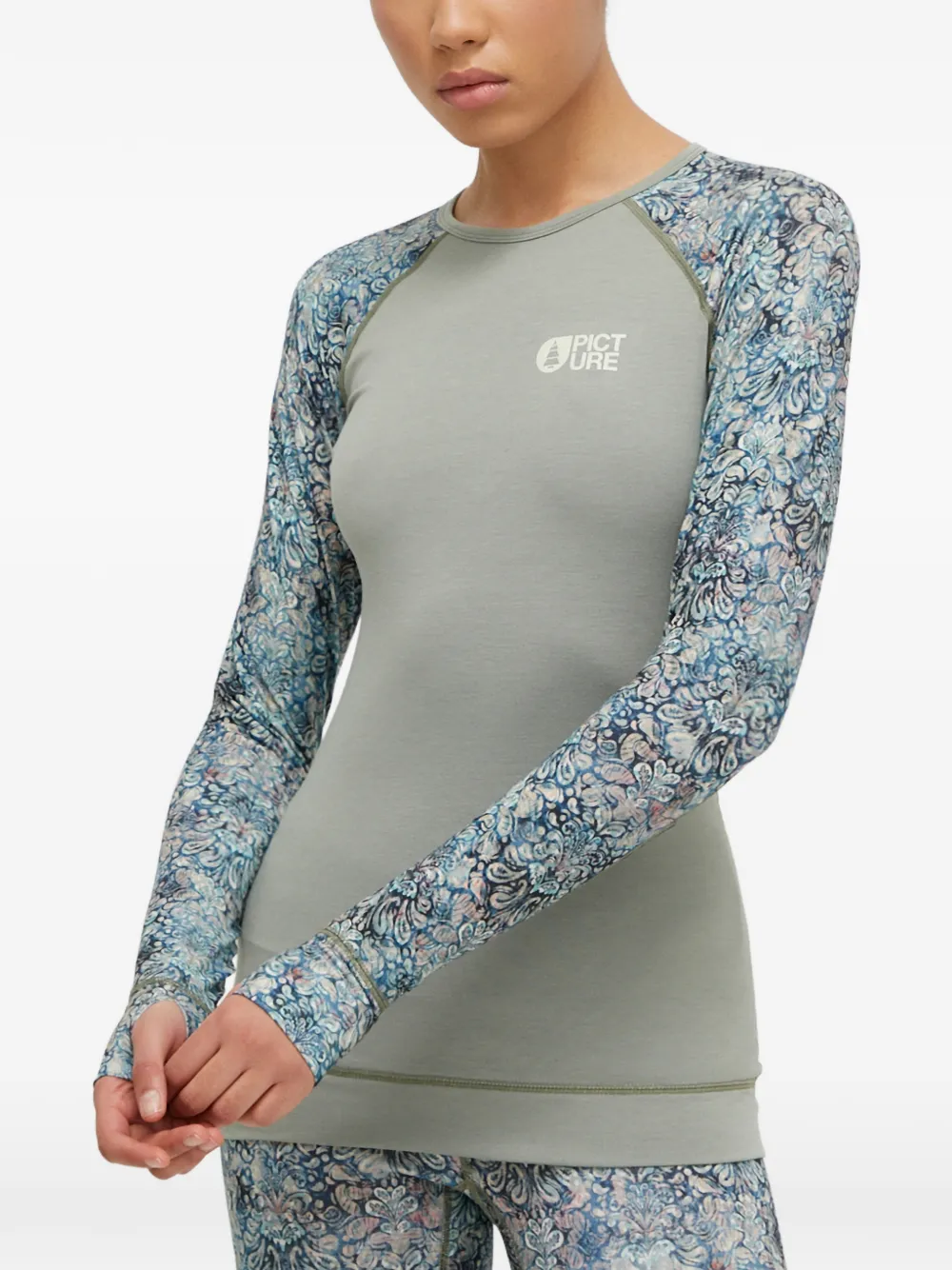 PICTURE Milita Baroque-printed raglan-sleeve T-shirt