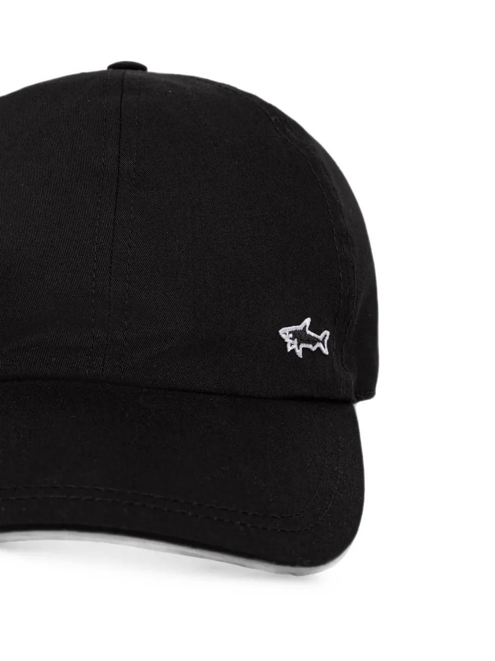Paul & Shark Honkbalpet met geborduurd logo Zwart