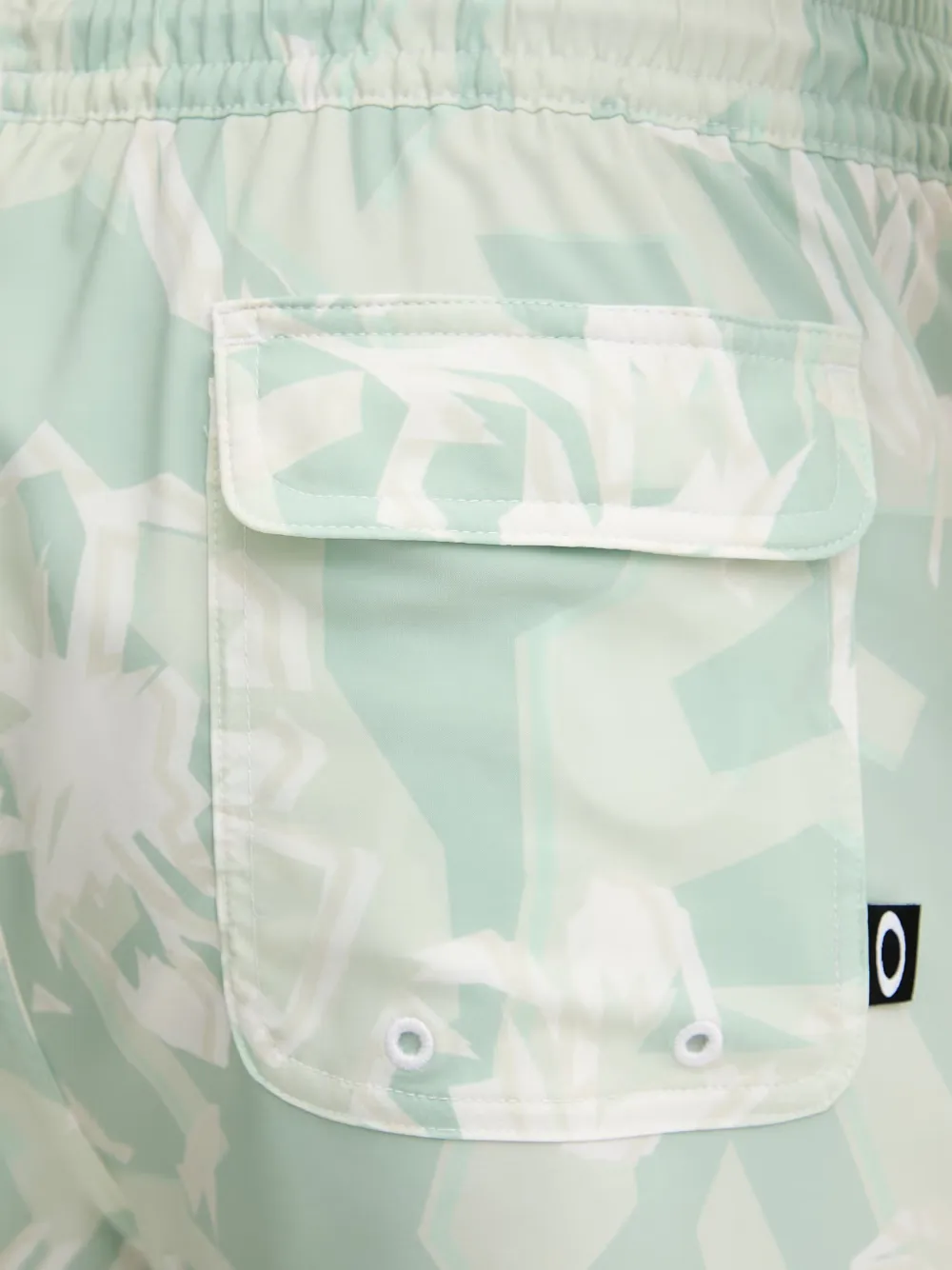 Oakley Canary Palms zwembroek met trekkoord en bloemenprint Groen