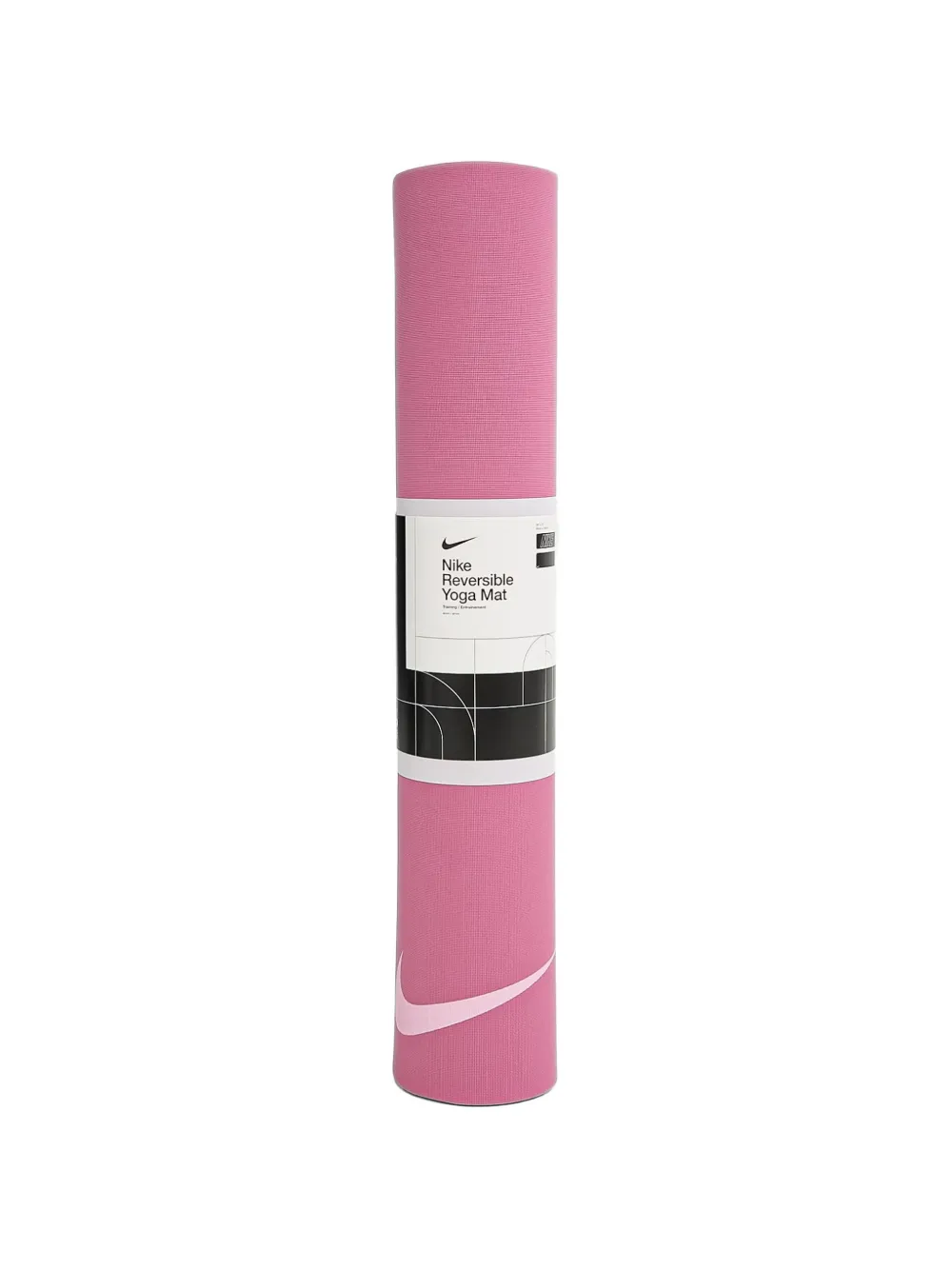 Nike Omkeerbare yogamat met Swoosh-print Roze