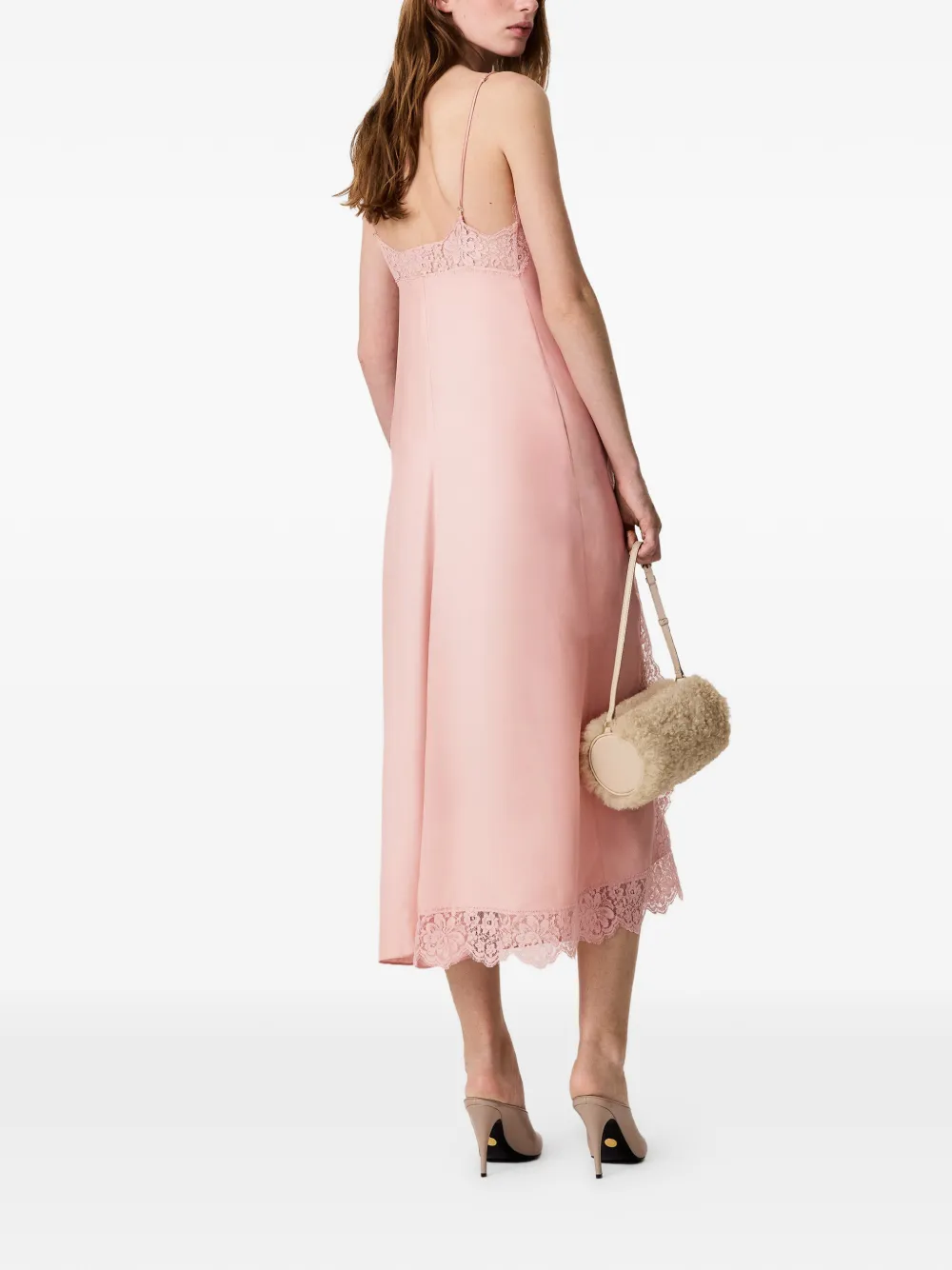 Stella McCartney Jurk met afwerking van kant Roze