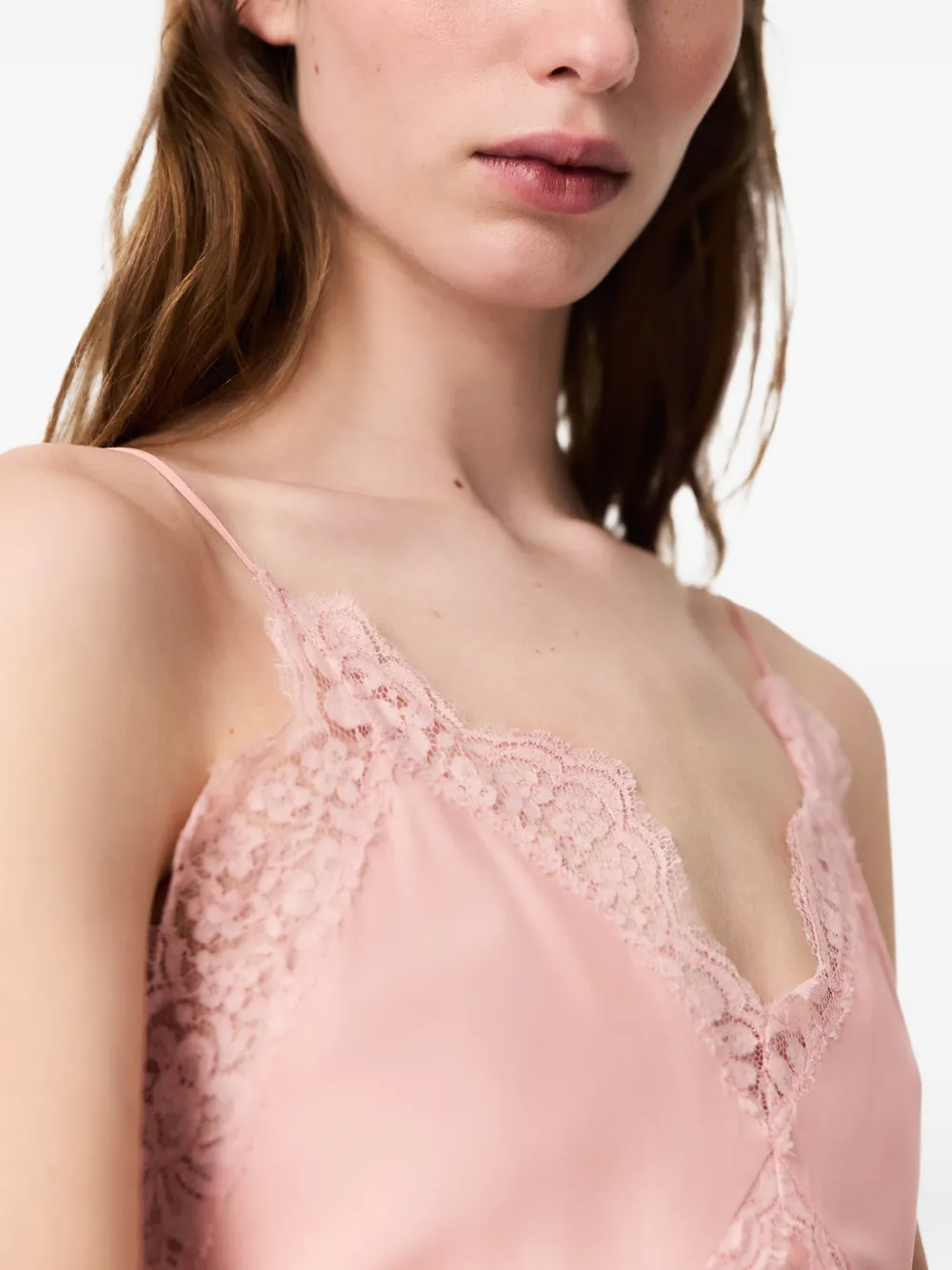 Stella McCartney Jurk met afwerking van kant Roze