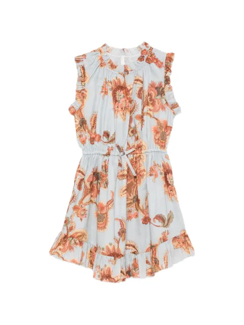 ZIMMERMANN Kids Aster floral-print ruffled dress