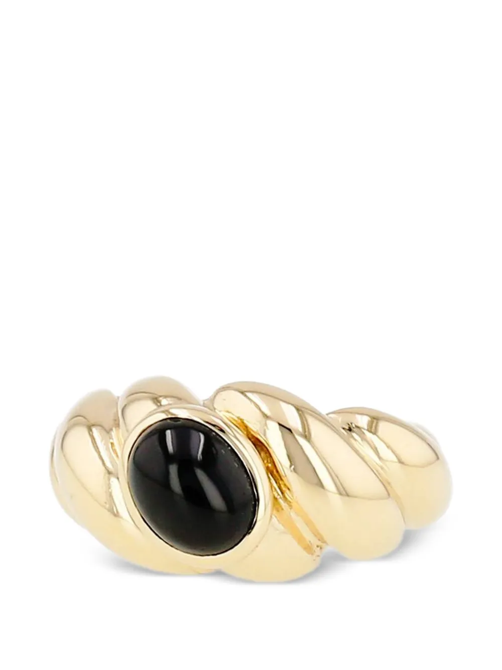 Van Cleef & Arpels 1980 onyx twisted ring - Oro