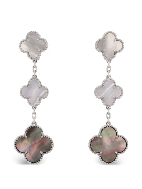 Van Cleef & Arpels 2014 Magic Alhambra mother-of-pearl and chalcedony earrings