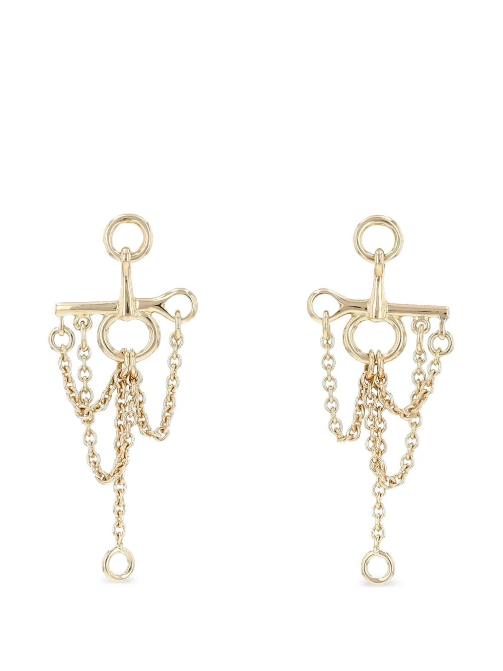 Hermès Pre-Owned 2010 Amazone chain earrings - Oro