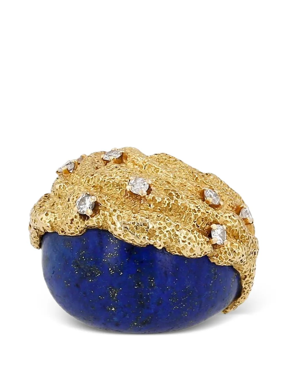 Chaumet 1970 lapis lazuli and diamond ring - Oro