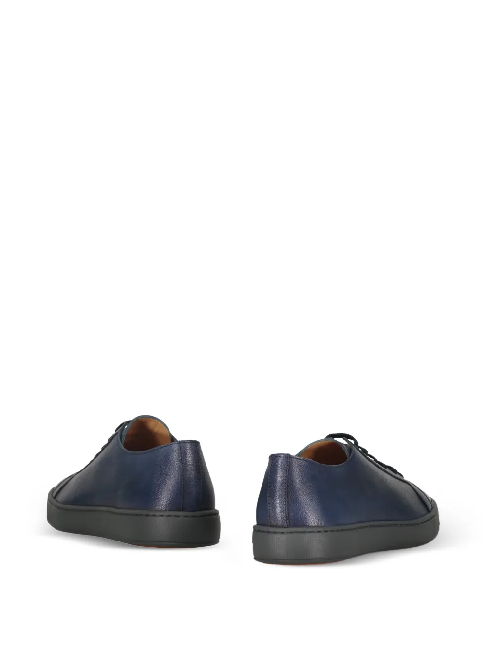 Santoni leather sneakers Blauw
