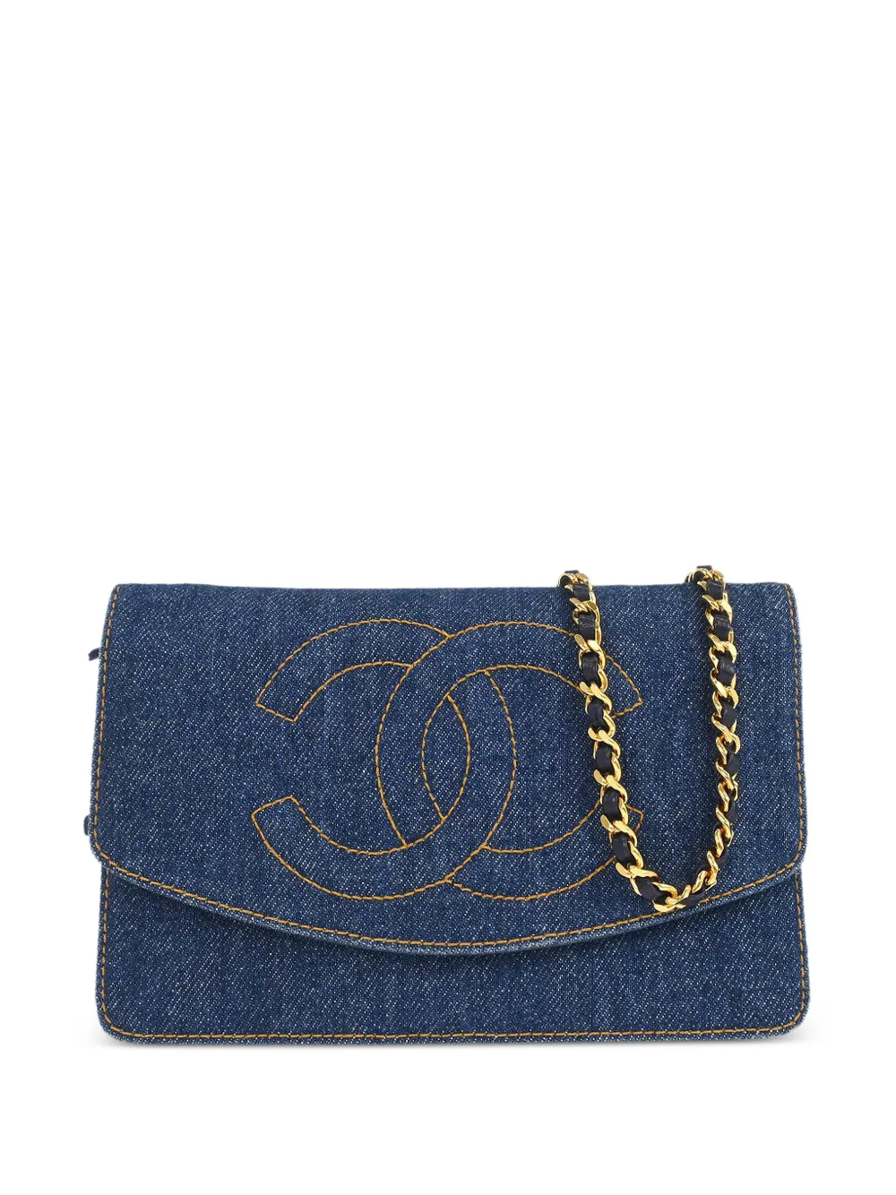 CHANEL Pre-Owned 1996-1997 Timeless CC-motif mini bag - Blu