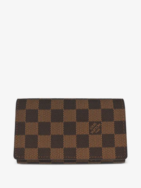 Louis Vuitton Pre-Owned portefeuille Damier Ebène Porte Monnaie Billets Trésor (2009)