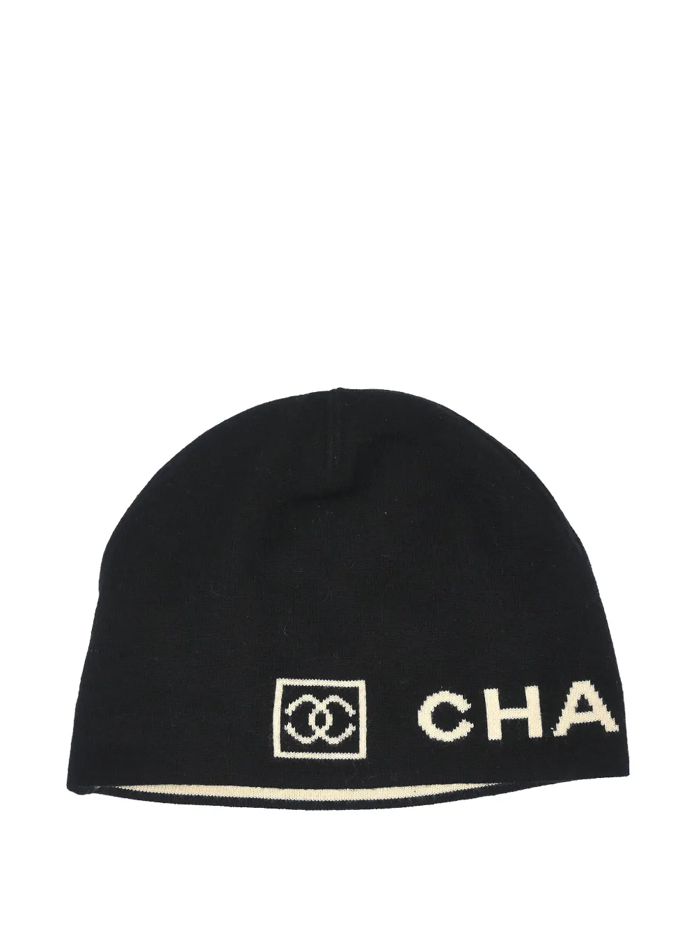 CHANEL Pre-Owned 1990-2000s beanie hat - Nero