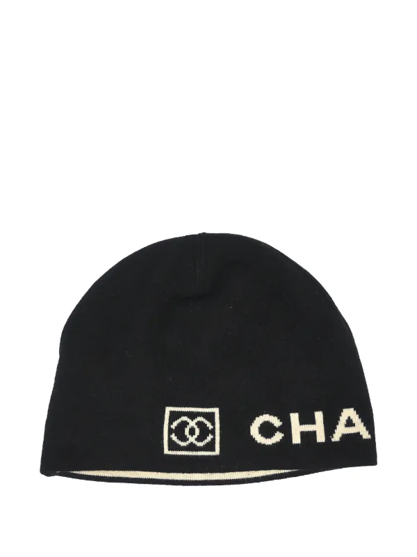 Chanel Pre-owned 1990-2000s Beanie Hat in Black