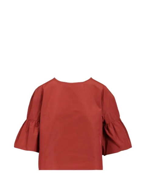Weekend Max Mara cropped bell-sleeve blouse