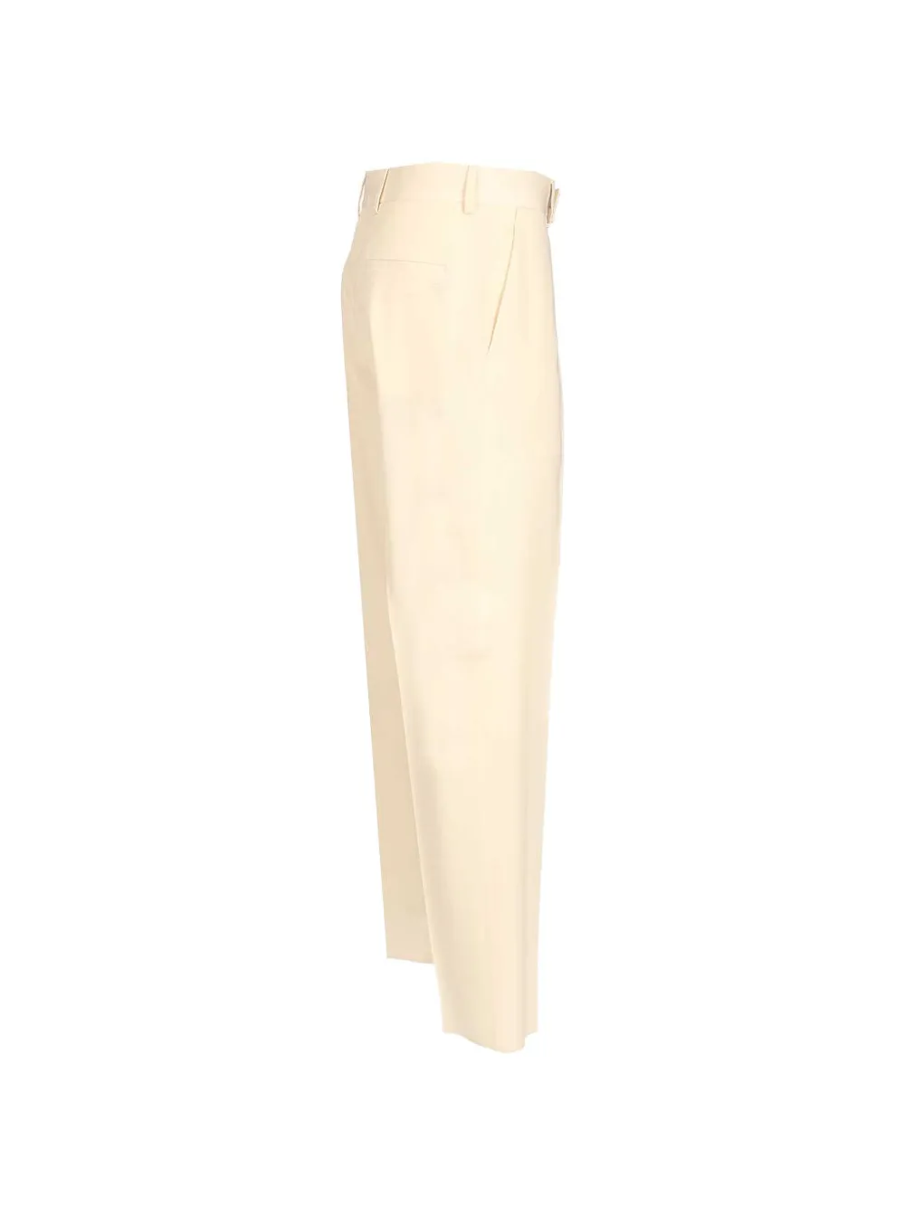 FENDI Wollen gabardine broek Beige