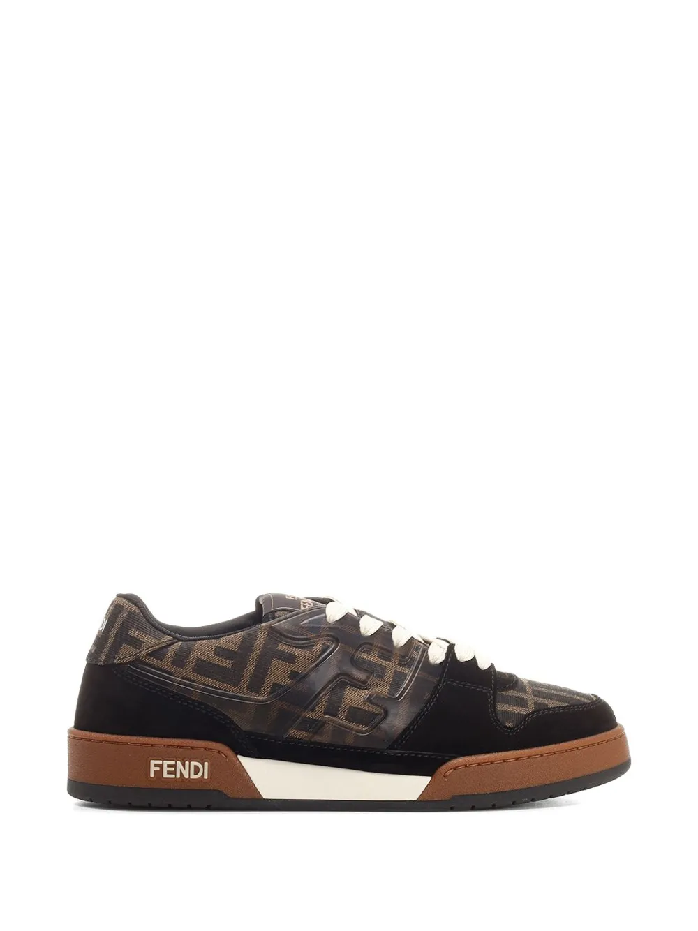 FENDI FF jacquard sneakers - Braun