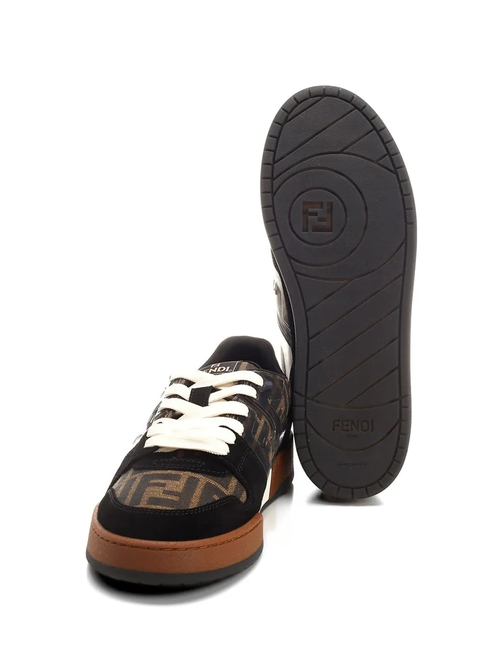 FENDI Sneakers met FF-jacquard Bruin