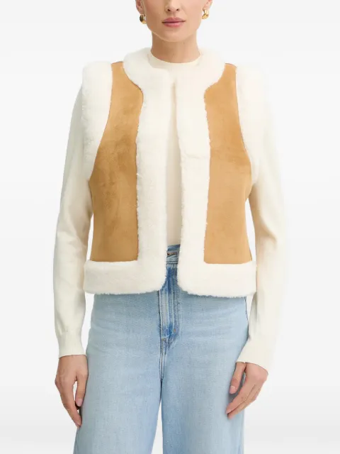 Morgan open-front panelled gilet