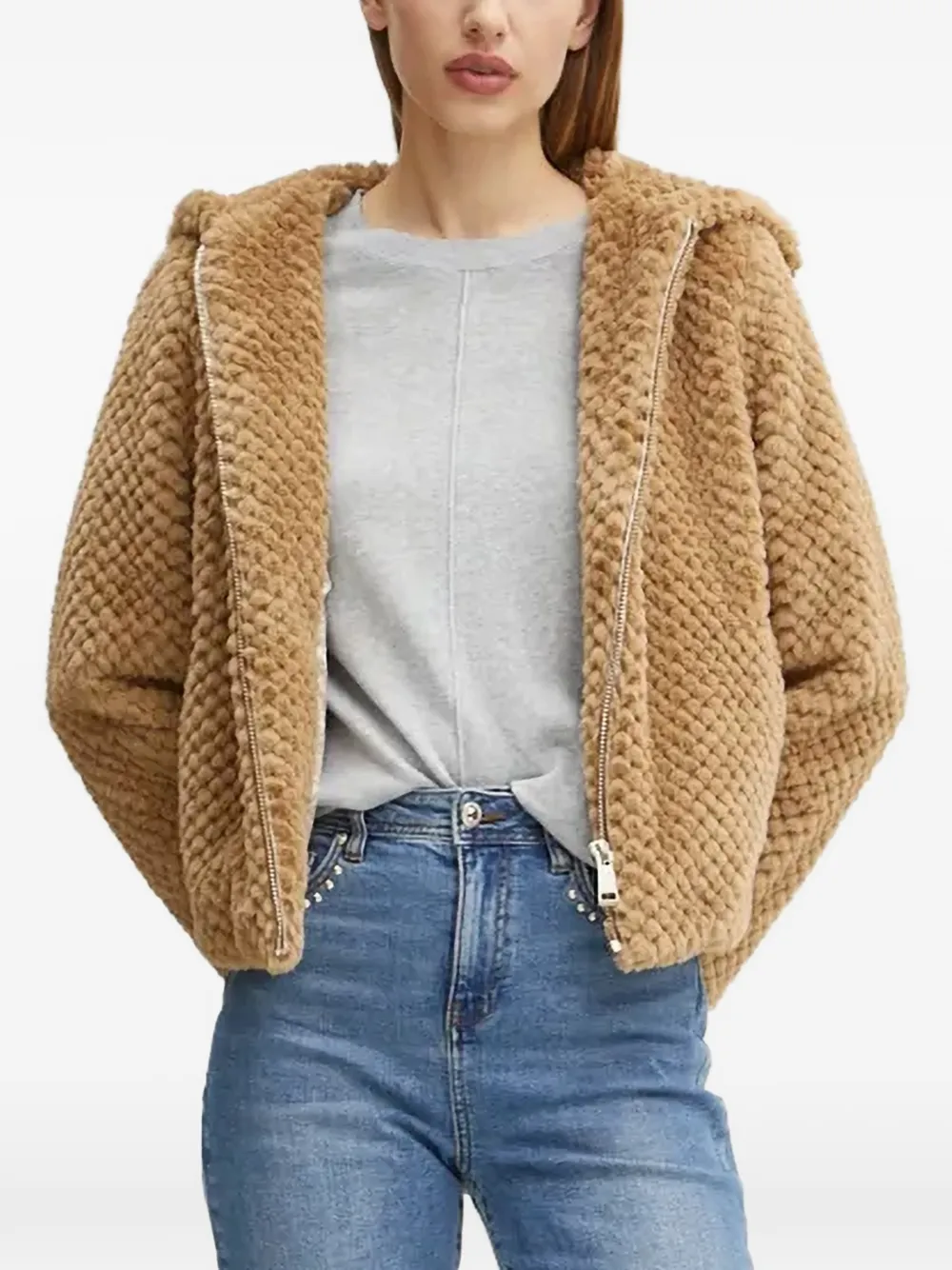 Morgan Button-back Sweater In Gold