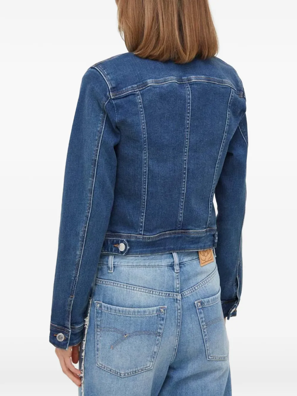Morgan Denim jack Blauw