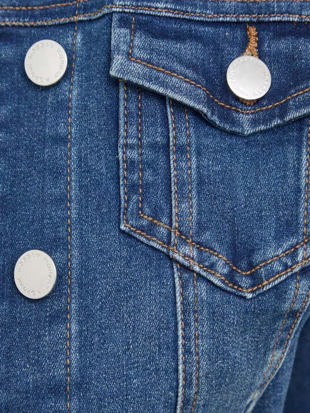Morgan Denim jack Blauw
