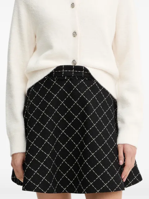 Morgan Jilma check-pattern A-line mini skirt