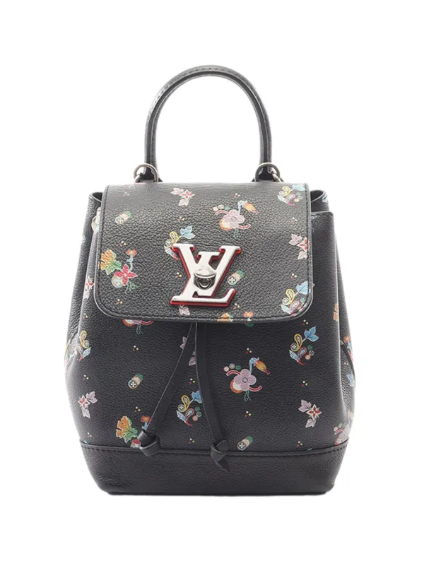 backpack louis vuitton 2017 Louis Vuitton Pre-Owned 2017 Taurillon Lockme Backpack | Black