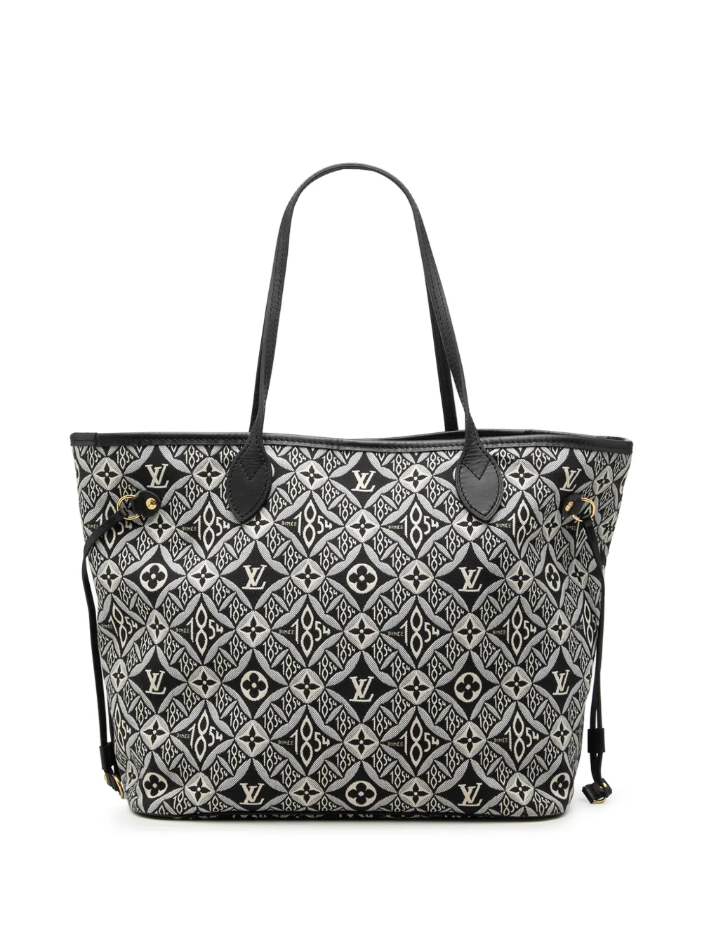 Louis Vuitton Pre-Owned 2021-2026 Monogram Jacquard Since 1854 Neverfull MM tote bag - Schwarz