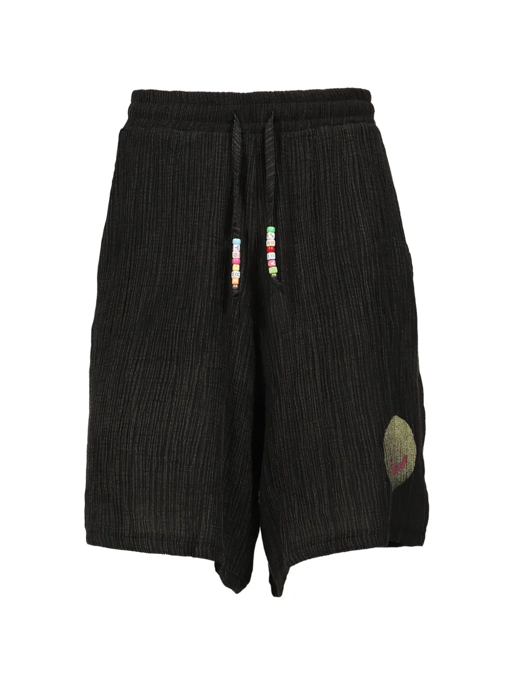 MISBHV Smile crinkled-effect shorts - Black