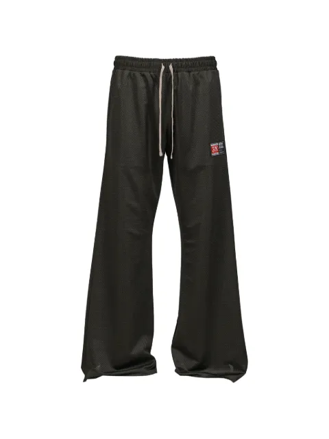 JUN/NAKAYAMA logo-patch mesh track pants