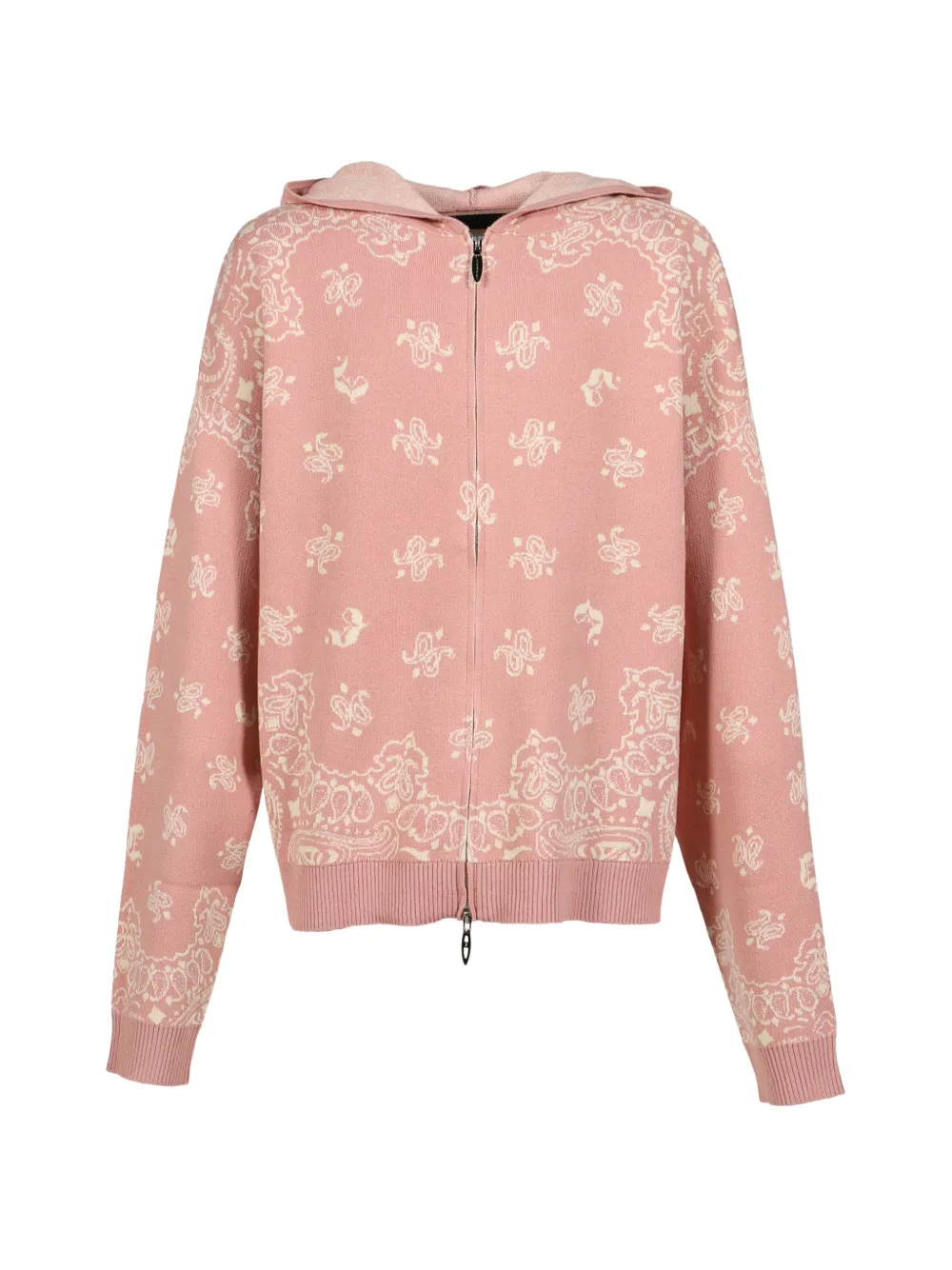 JUN/NAKAYAMA paisley-jacquard hoodie - Pink