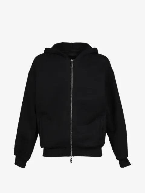 JUN/NAKAYAMA hoodie zippé à logo brodé