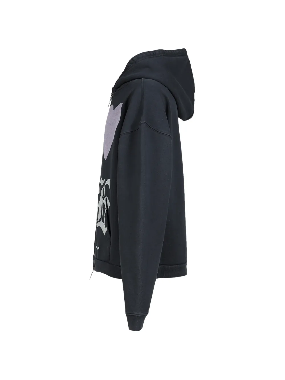 JUN/NAKAYAMA Motor graphic-print zip-up Hoodie | Black | FARFETCH BH